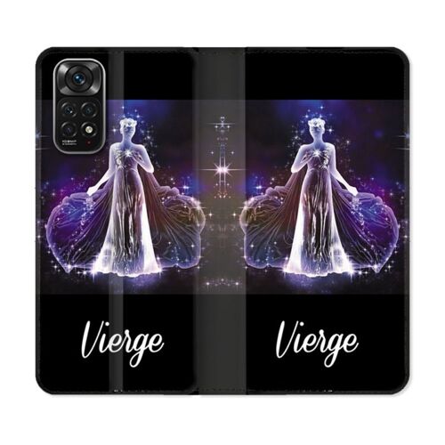 Housse Cuir Portefeuille Pour Xiaomi Redmi Note 11 / 11s Signe Zodiaque 2 Vierge