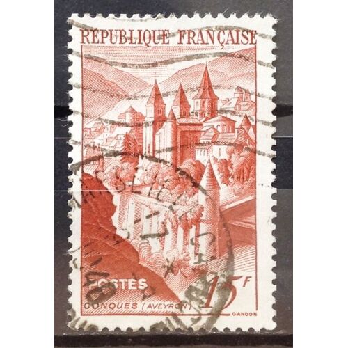 France - Conques 15f Brun-Orange (N° 792) Obl - Année 1947 - N16528