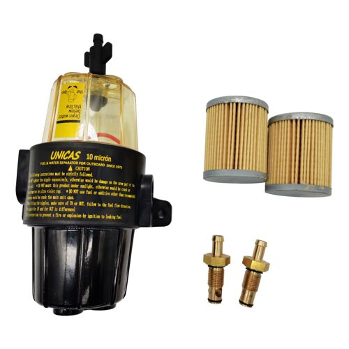 As Picture Ensemble Filtre À Carburant/Séparateur D'eau, Avec 2 Filtres Supplémentaires, Tous Les Moteurs De Hors-Bord, Moteur De Bateau De Yacht Jusqu'à Uf-10k Cv, 350 Nipseyteko