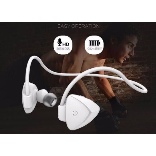 écouteur Awei A840BL Sport Sans Fil Bluetooth Écouteur Casque Mains Libres NFC Étanche Casque Vélo Auriculares de Course Ecouteur blanc DOTOPON®
