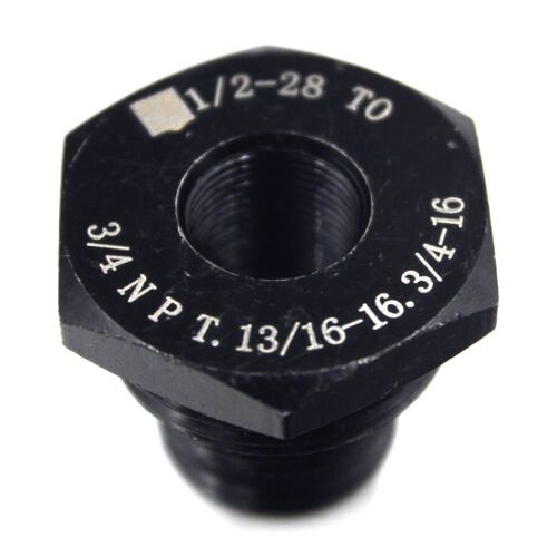 Adaptateur Universel De Filtre À Huile Fileté Automobile, Noir, 1/2  28 À 3/4-16, 13/16-16, 3/4 Npt Nipseyteko