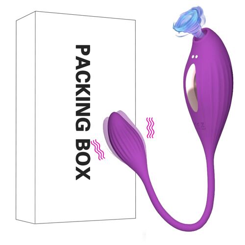Vibrateur De Clitoris En Forme D'?Uf Pour Femme, Jouet Sexuel, Succion De Langue, Mamelon, Clitoris, Stimulateur De Clitoris