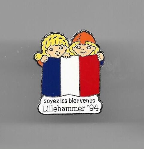 Pins Jeux Olympiques Lillehammer 94 "Soyez Les Bienvenus" Drapeau 