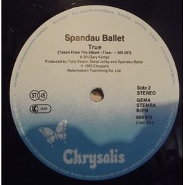 Spandau Ballet  -  True (Rare "Erreur De Label" - Missprint A/B)
