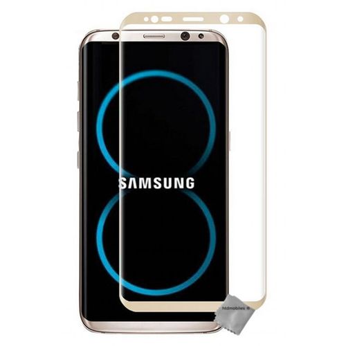 Film De Protection Verre Trempe Incurve Integral Samsung G950f Galaxy S8 - Or