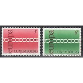 Luxembourg Europa Cept 1971 Neufs** Luxe