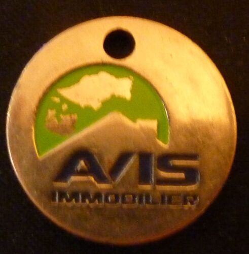 Jeton De Caddie En Métal = Avis Immobilier ( Modèle Rare )