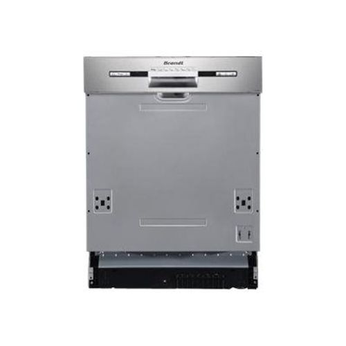 Brandt VH1772X - Lave-vaisselle - intégrable - Niche - largeur : 60 cm - profondeur : 58 cm - hauteur : 82 cm - acier inoxydable