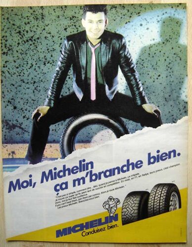 Publicité Papier - Pneu Michelin De 1985