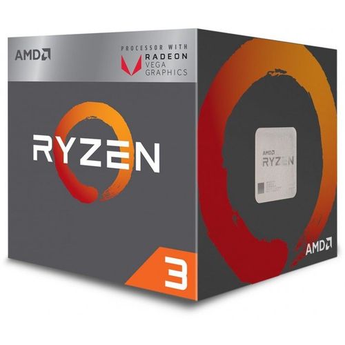 Processeur AMD AM4 Ryzen 3-2200G, 3.70GHz Turbo (YD2200C5FBBOX)