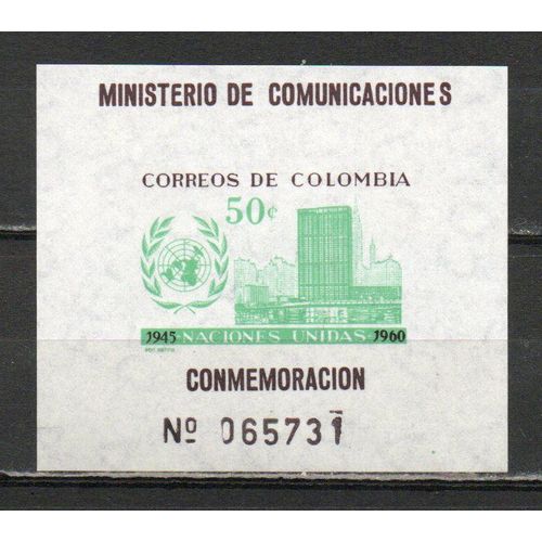 Timbre-Poste De Colombie