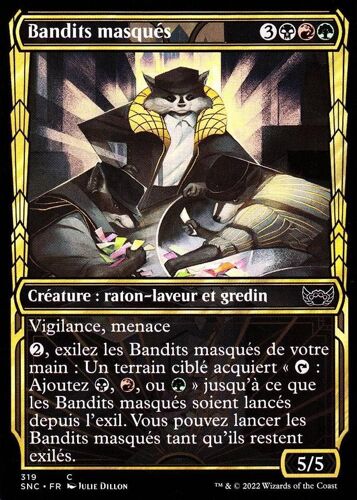 Mtg - Bandits Masqués - Magic - Les Rues De La Nouvelle- Capenna - C - 319 - Visuel Alternatif