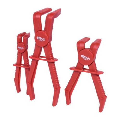 Jeu de pinces à clamper coudées à 90°, 3 pcs