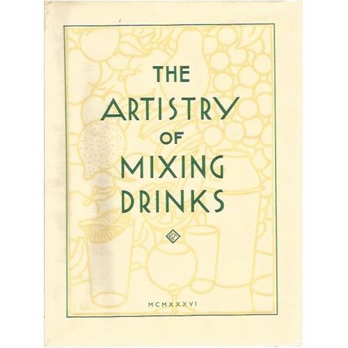 The Artistry Of Mixing Drinks (1934)