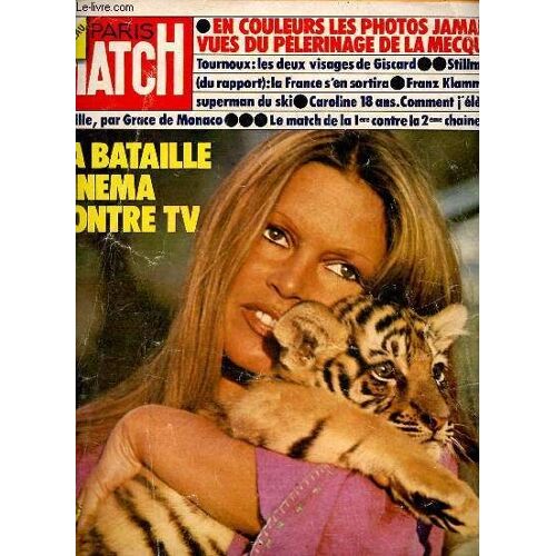 Paris Match N°1341 8 Février 1975 - En Couleurs Les Photos Jamais Vues Du Pèlerinage De La Mecque - Tournoux Les Deux Visages De Giscard - Stillman (Du Rapport) La France S En Sortia - Franz Klammer(...)