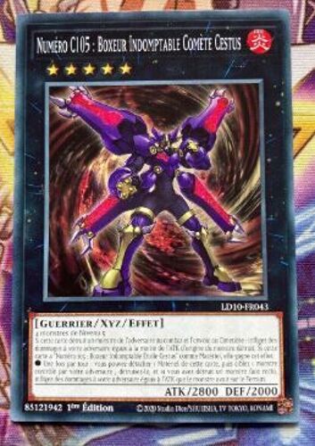 Yu Gi Oh Ld10 Fr043 Numéro C105 Boxeur Indomptable Comète Cestus