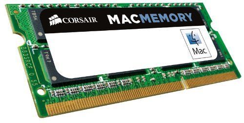Corsair CMSA4GX3M1A1066C7 Apple Mac 4GB (1x4GB) DDR3 1066Mhz CL7 Mémoire pour ordinateur portable SODIMM pour produits Apple.