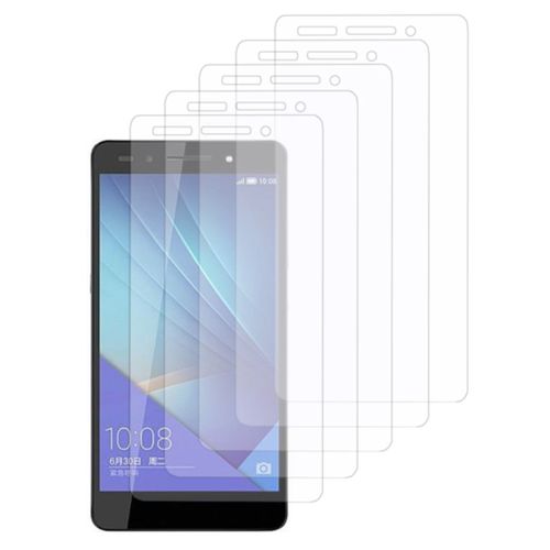 5 X Film De Protection Huawei Honor 7 Transparent Clear Anti Rayures Anti Poussiere