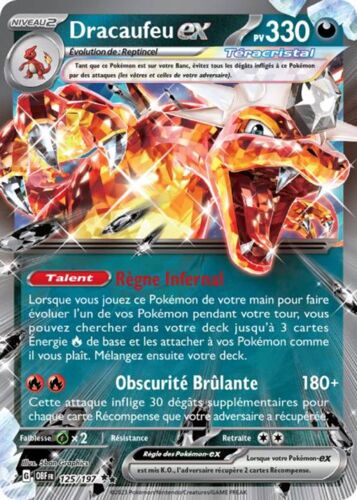 Carte Pokémon - Dracaufeu - Flammes Obsidiennes - 125/197