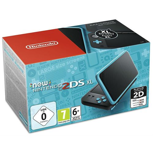 New Nintendo 2DS XL - Console de jeu portable - noir, turquoise