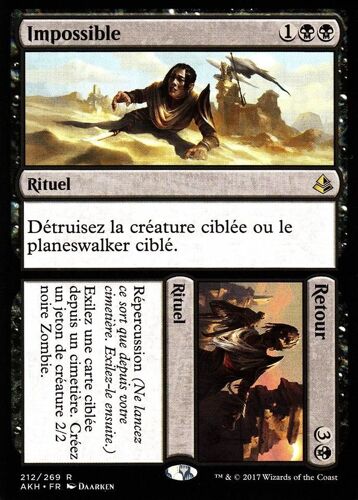 Impossible / Retour - Mtg - Amonkhet - R - 212/269