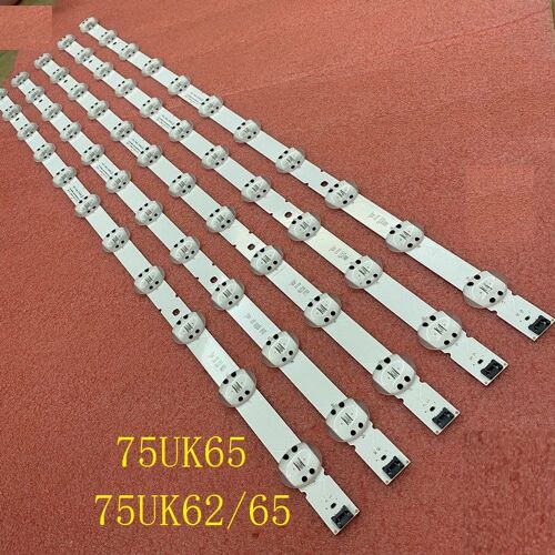 Barre LED (5) pour LG 75UK6570PUB 75UK62/65 SVL750A24 75UN6950 Nipseyteko