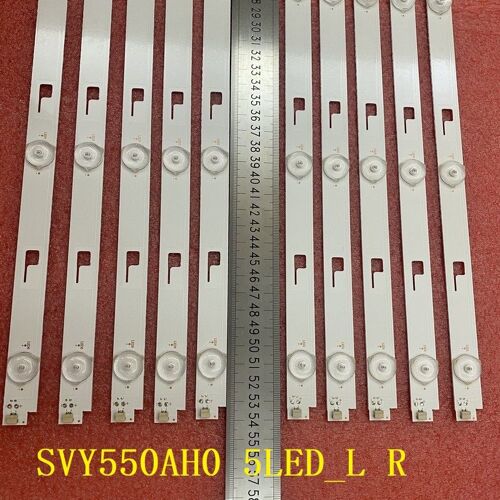 10 PCS For 1 TV Barre de rétro-éclairage LED 10 pièces/ensemble, pour Sony KD-55X8000C KD-55X8005C 5led _ l R LSY550FN01-001, Nipseyteko