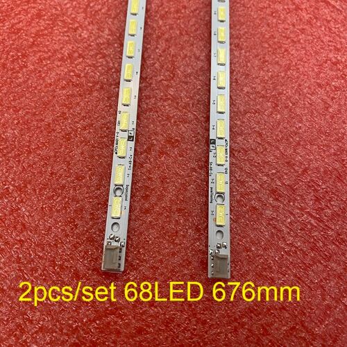 Bande de rétro-éclairage LED pour Sharp LC-60LE640U LC-60C6400U LCD-60NX550A LCD-60NX255A LCD-60LX540A LCD-60LX640A LCD-60LX750A 2 pièces/ensemble Nipseyteko