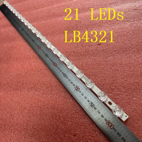 1pcs For 1 TV 21 LED(6V) Rétro-Éclairage LED bande pour TCL 43F8F 43L8F 43A820 43HR330M21A0 4C-LB4321-HR01J 43S434 43HR330M21A1 Nipseyteko