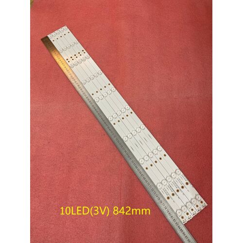 Bande de rétro-éclairage LED, 5 pièces/ensemble, pour LG L42F220B L42P60BD 43LH500T 43PFT4131 43PFS5301 GJ-2K15-2K16-430-D510-V4 Nipseyteko