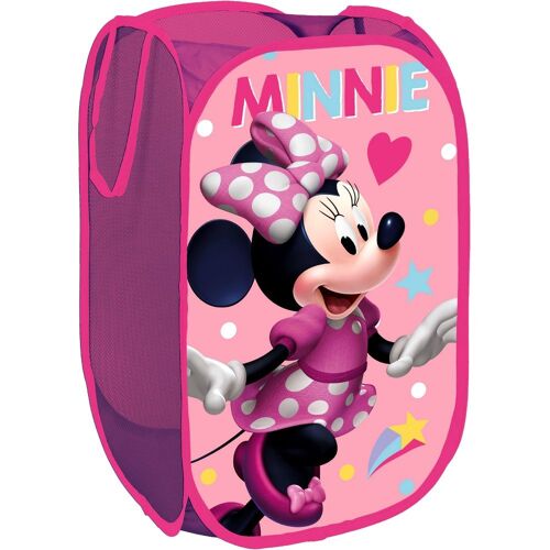 Panier Rangement Pop Up Minnie Jouet Peluche Bac À Linge Pliant