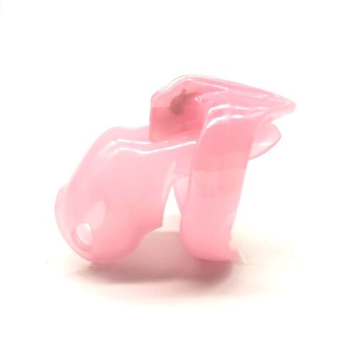 Appareil De Chasteté Ht V4 En Résine Rose Pour Hommes, Avec 4 Anneaux De Pénis En Plastique, Cage À Pénis, Bondage, Ceinture De Chasteté Fétiche, Jouet Sexuel Pour Hommes