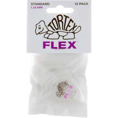 Dunlop 428p114 - Sachet De 12 Médiators - Tortex Flex 1,14mm