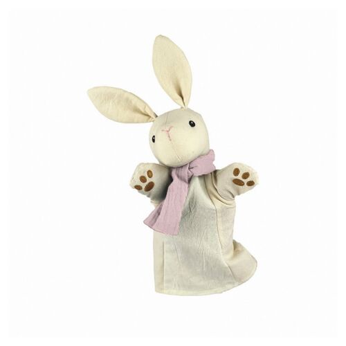 Marionnette Lapin Blanc En Coton