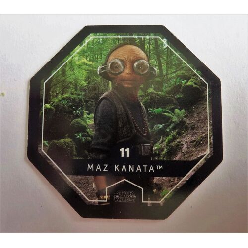Jeton Star Wars  N° 11 : Maz Kanata. Leclerc,2016