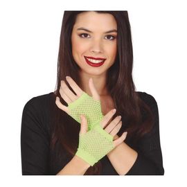 Gants Mitaines Neon Green Mesh 11 Cm