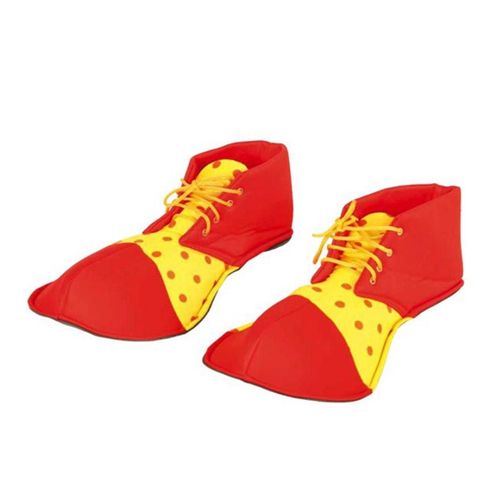 Zapatosde Enfants Clown Rouge Et Jaune