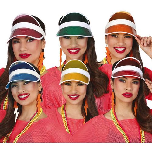 Visières Transparentes En Couleurs Assorties