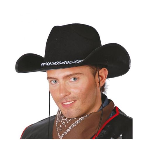 Chapeau De Cowboy En Feutre Noir
