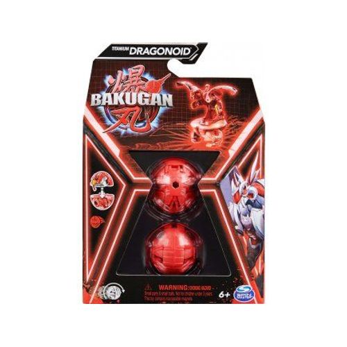 Coffret Bakugan Battle League : 1 Boule Rouge Dragonoid + 1 Carte Tigre Offerte - Set Garçon