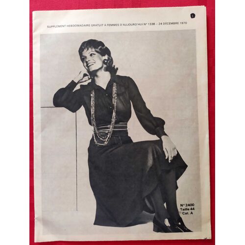 Patron Femmes D'aujourd'hui - Une Robe Chemisier Habillée - N°1338
