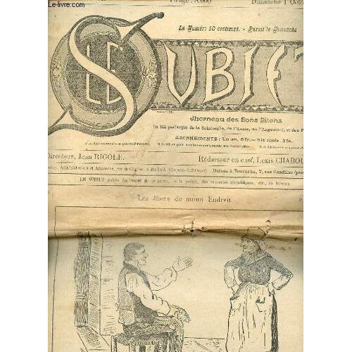 Le Subiet N°44 2me Année Dimanche 4 Octobre 1903 - Les Jhens De Moun Endroit - La Jhènesse - Amuse Balots Futs & Futailles - Le Meilleur Des Gorets - Fouérou !! - Une Petite Histoire En Guise De(...)