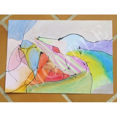Dessin Abstrait- Multicolore 