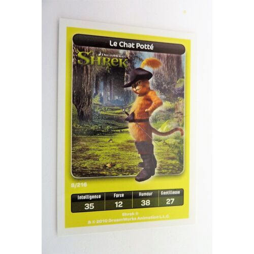 Carte Dreamworks Carrefour N°8  Le Chat Potté