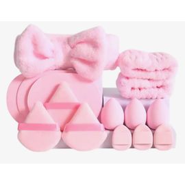 Lot Bandeau Et Éponges Maquillage 