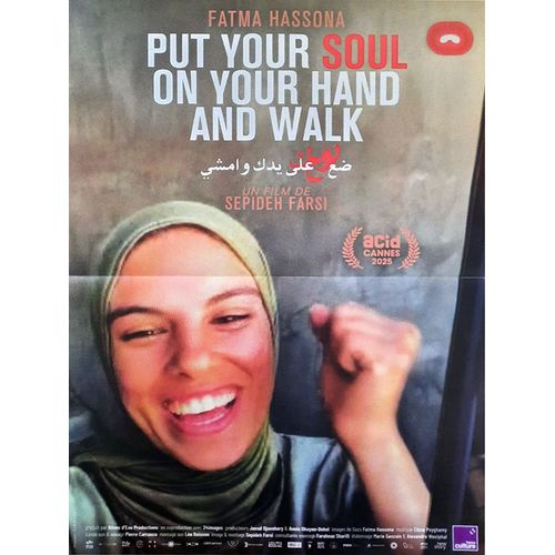 Put Your Soul On Your Hand And Walk - Véritable Affiche De Cinéma Pliée - Format 40x60 Cm - De Sepideh Farsi, Fatma Hassona- Documentaire - 2025