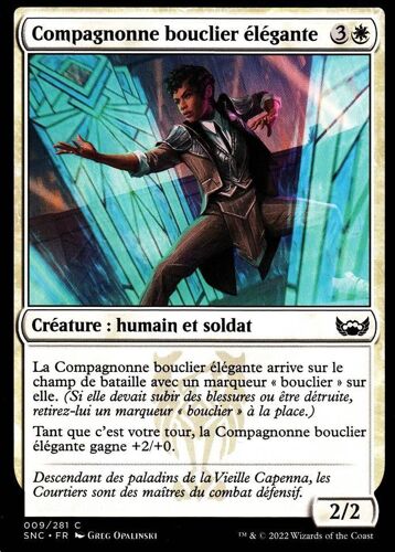 Compagnonne Bouclier Élégante - Magic - Les Rues De La Nouvelle- Capenna - C -9/281