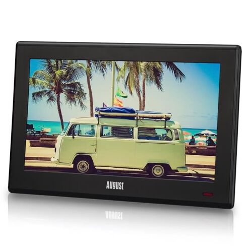 August DA100D - Téléviseur Portable 10(25,4cm) TNT HD DVBT &amp; DVB-T2 (MPEG4 H.264/H.265) - Télévision Écran"
