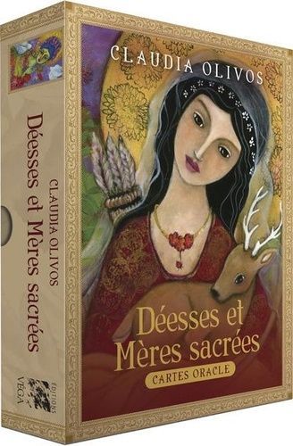 Déesses Et Mères Sacrées - Coffret Avec 40 Cartes Oracle, 1 Livre D'accompagnement Et 1 Sac En Satin