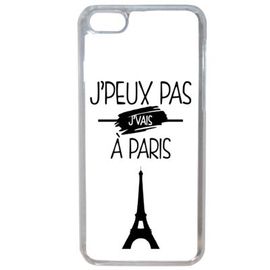 Coque J'peux Pas J'vais À Paris (4) Compatible Iphone 7 Plus Transparent